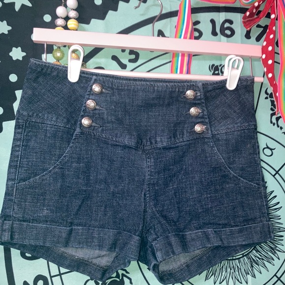 sailor jean shorts